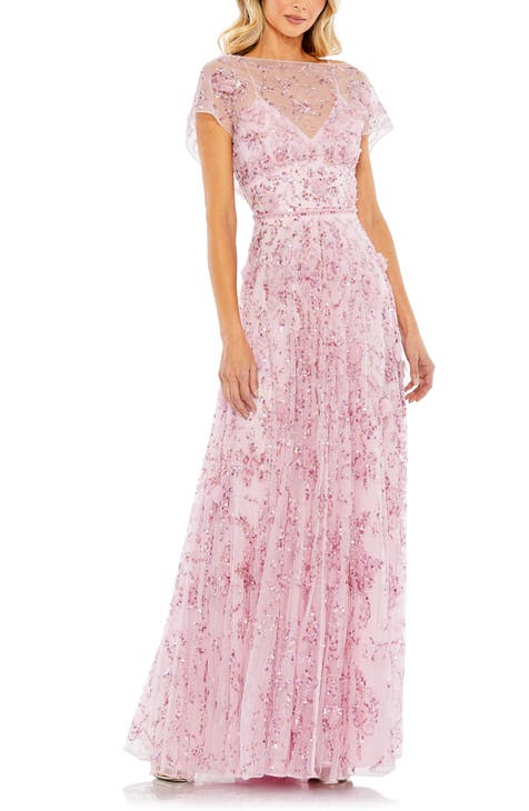 illusion gown | Nordstrom