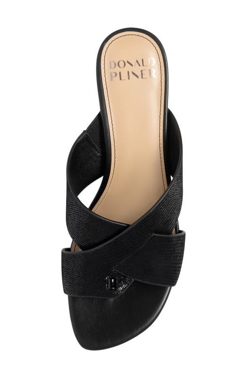 Shop Donald Pliner Aylla Crisscross Sandal In Black