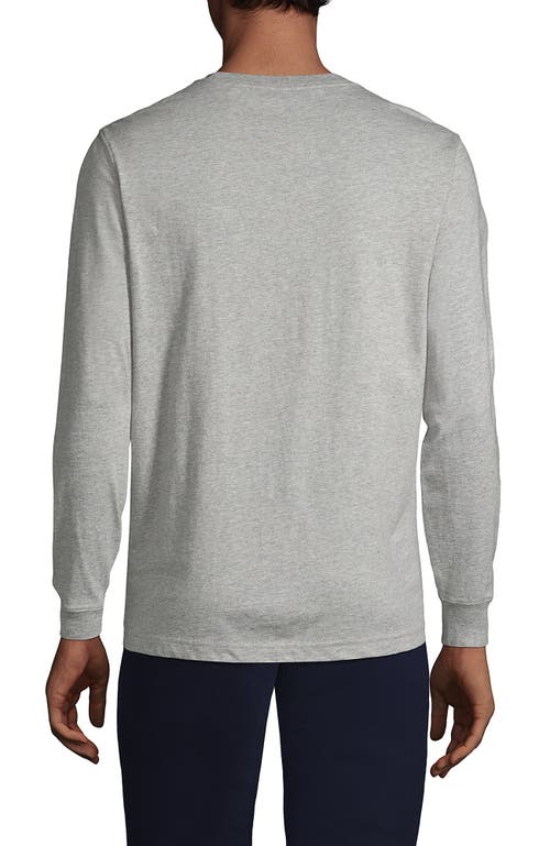 Shop Lands' End Super-t Long Sleeve T-shirt In Gray Heather