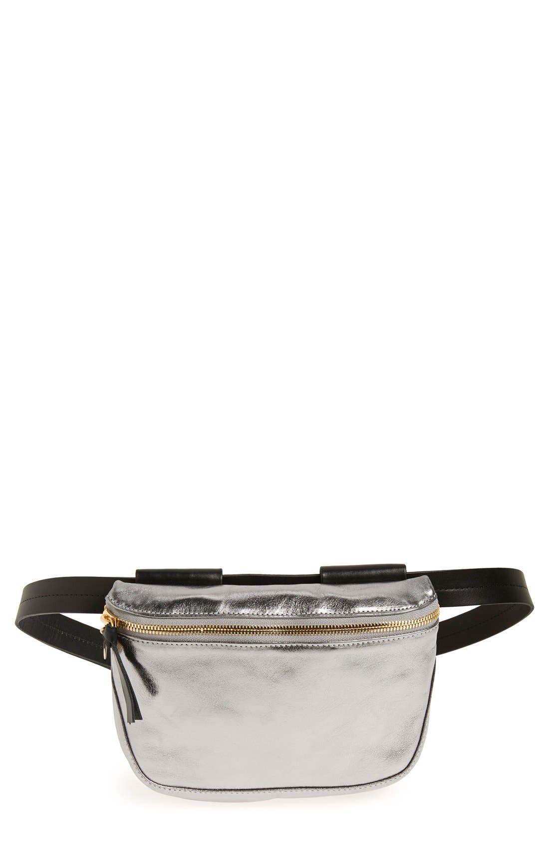 Clare V. 'Maison' Metallic Leather Fanny Pack Nordstrom