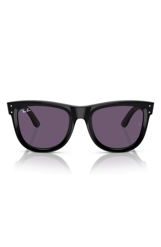 Shop Ray Ban Ray-ban Wayfarer Reverse 50mm Square Sunglasses In Violet