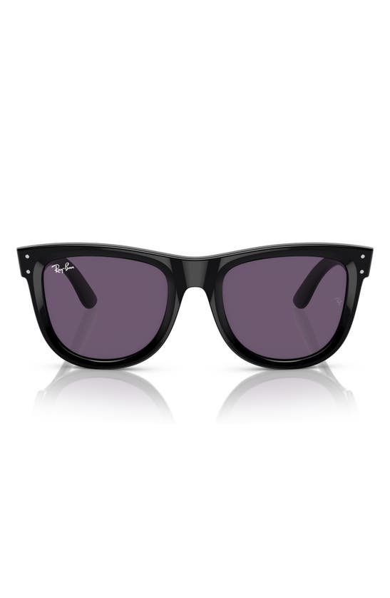Ray Ban Reverse Wayfarer 53mm Square Sunglasses In Violet
