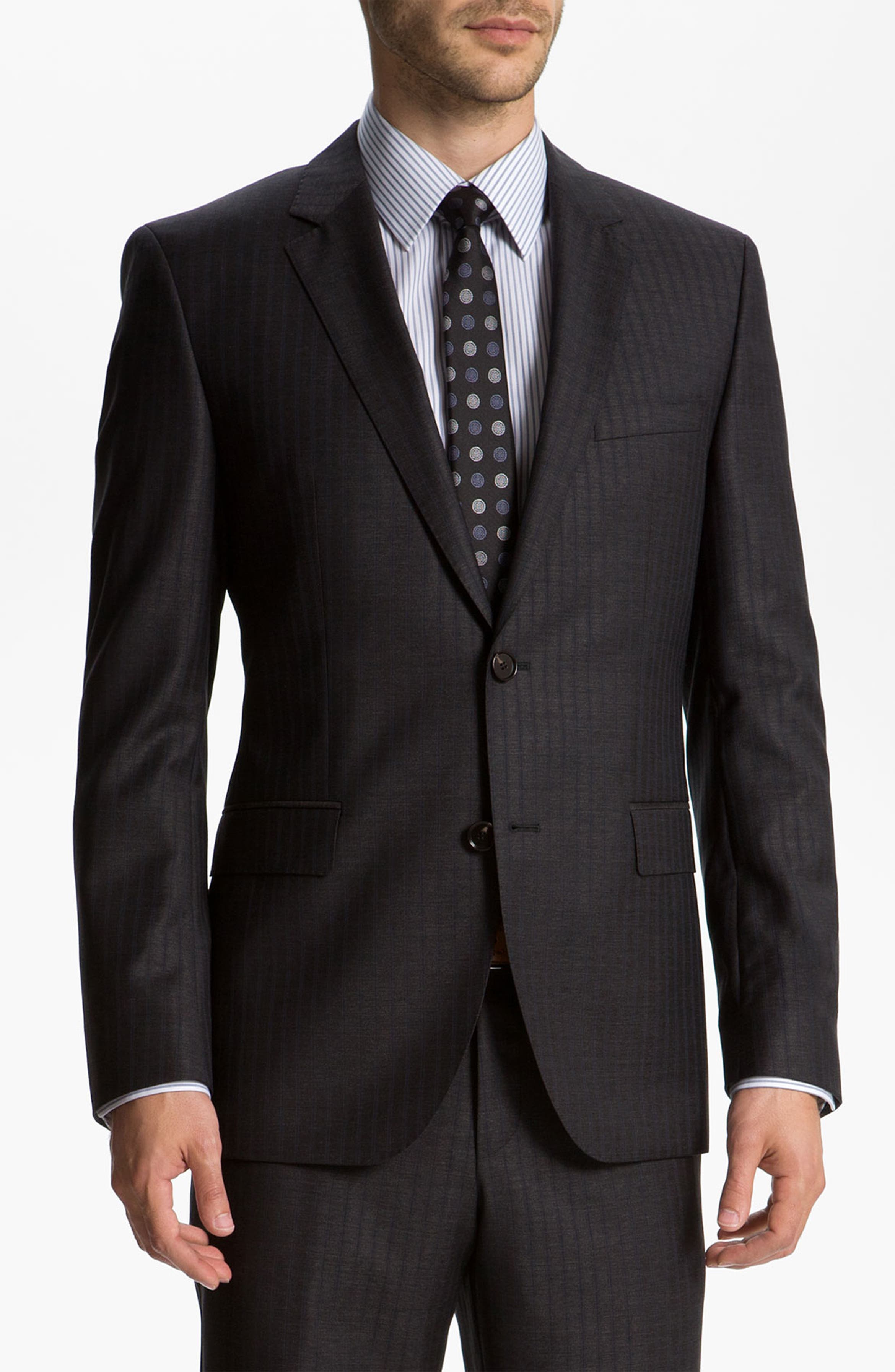 BOSS Black 'James/Sharp' Trim Fit Stripe Suit Nordstrom BOSS Black 'James/Sharp' Trim Fit Stripe Suit Nordstrom