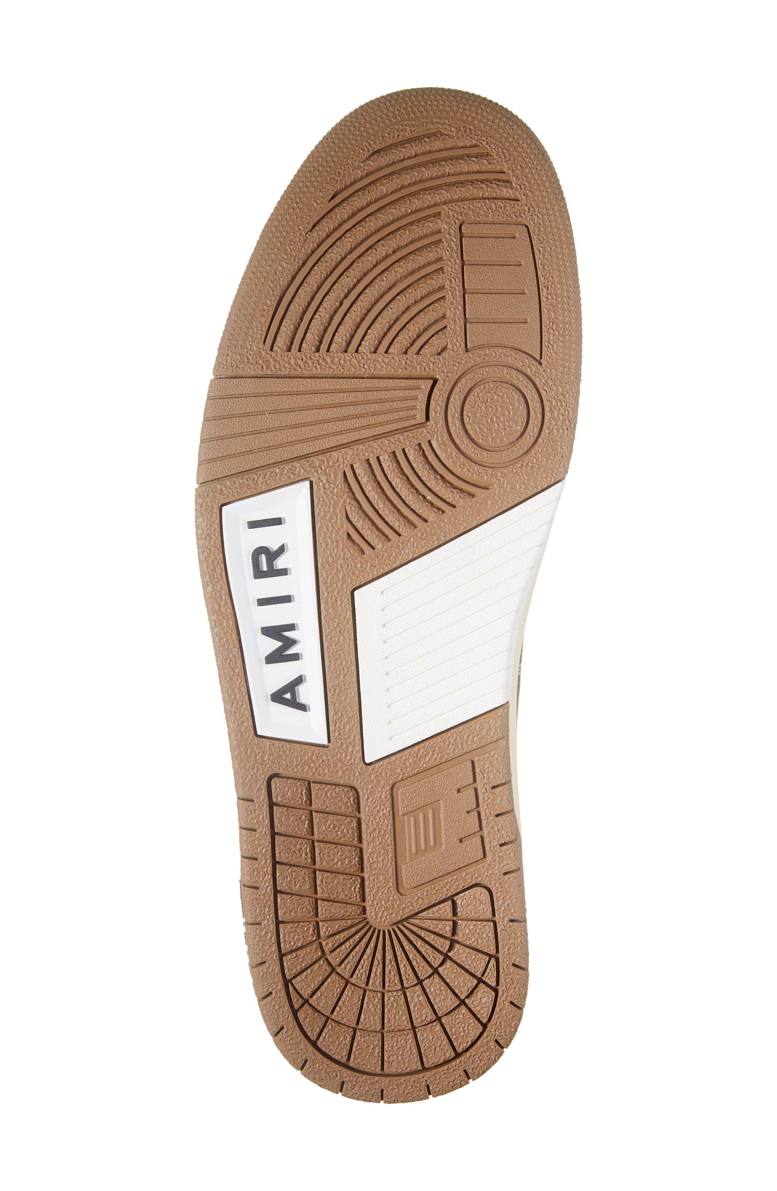Amiri White \u0026 Brown Skel Top Hi Sneakers