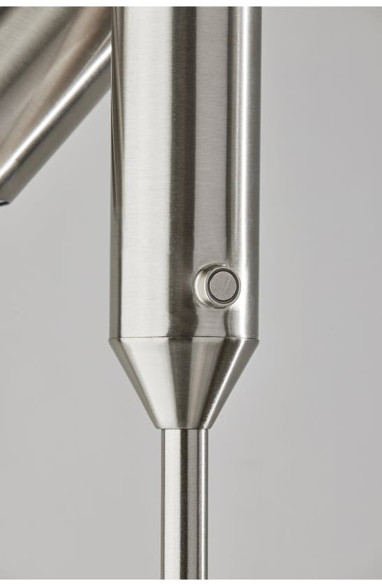 Adesso Lighting Vega Led Torchiere Floor Lamp In Brushed Steel