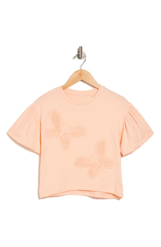 Shop Jessica Simpson Kids' Good Times Graphic T-shirt In Peach
