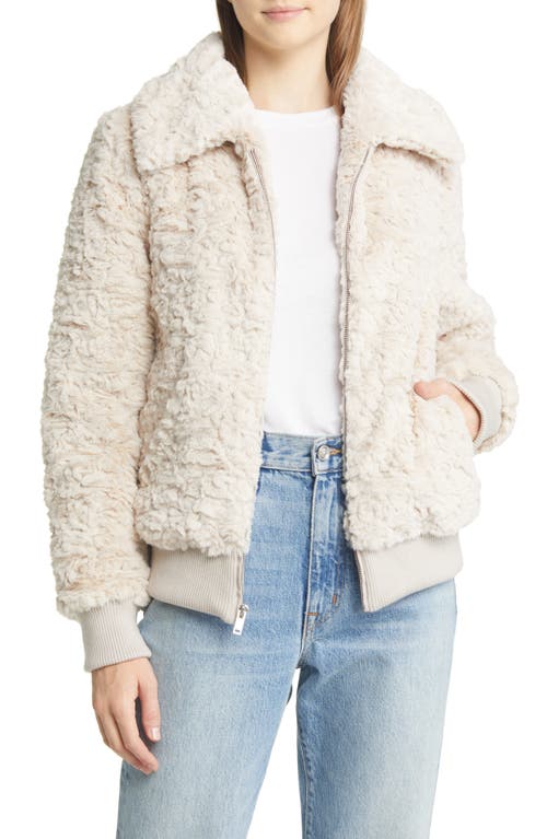 UGG(r) Viviana Diamond Quilted Faux Fur Jacket in Antique