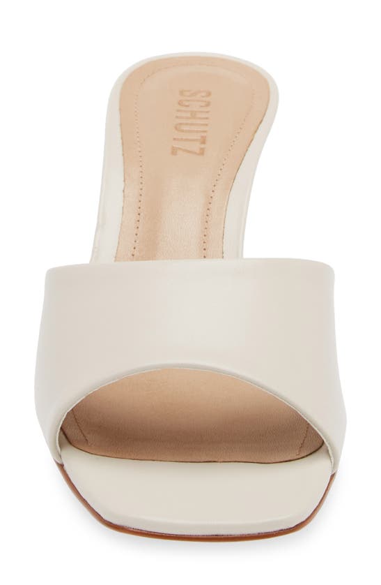 Shop Schutz Dethalia Kitten Heel Slide Sandal In Pearl