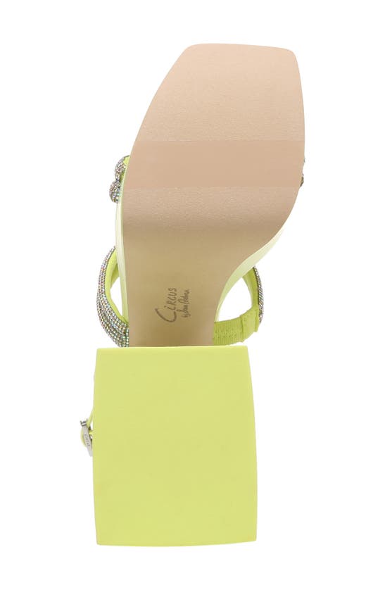 Shop Circus By Sam Edelman Circus Ny By Sam Edelman Mila Jewel Ankle Strap Platform Sandal In Sunny Lime