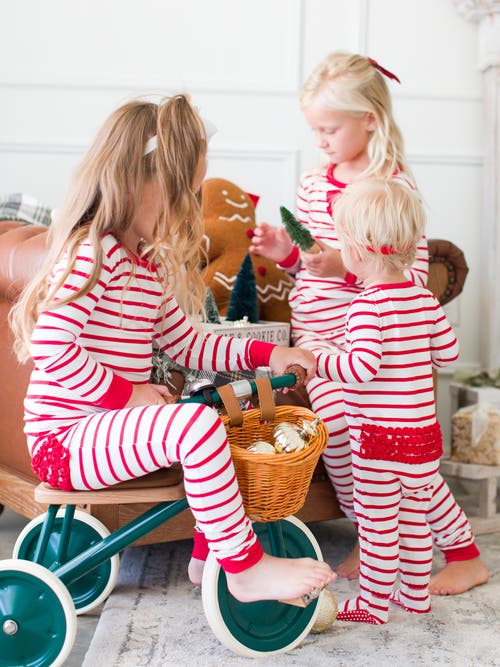 Rufflebutts Modal Blend Baby Girls Ruffle One Piece Footie Pajamas In Red & White Stripe