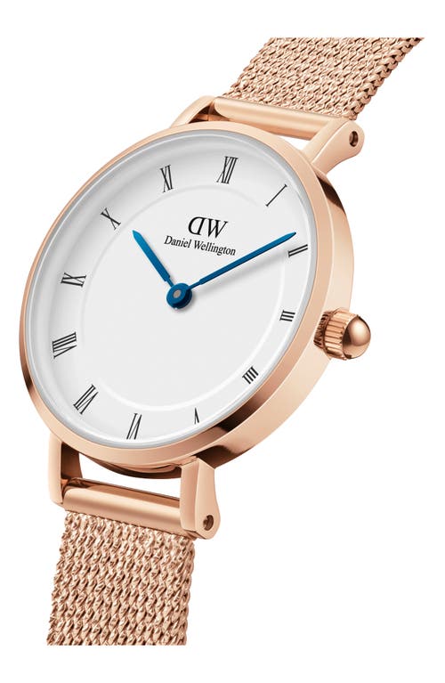 Daniel Wellington Petite Mesh Strap Watch, 28mm In Rose Gold