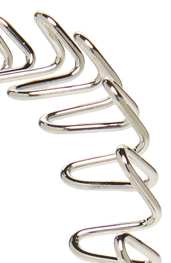 Givenchy Zigzag Headband In Silvery