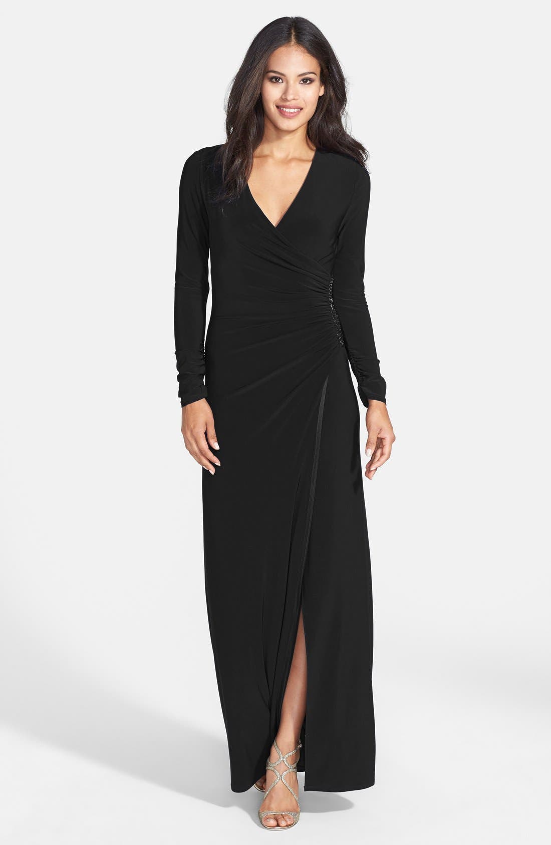 Laundry by Shelli Segal Matte Jersey Faux Wrap Dress Nordstrom