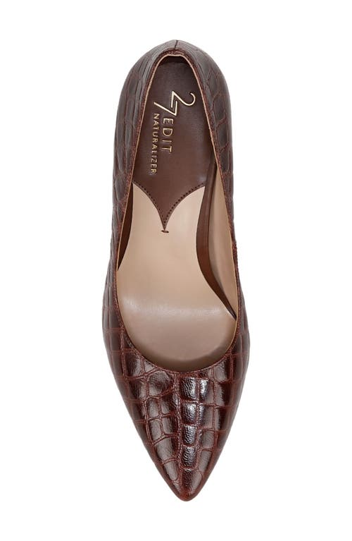 Shop 27 Edit Naturalizer Adele Pointed Toe Pump In Cappuccino Brown