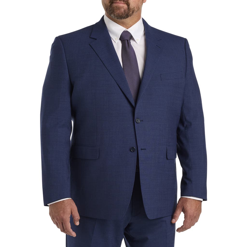 Jv Reflex Textured Suit Jacket In Navy