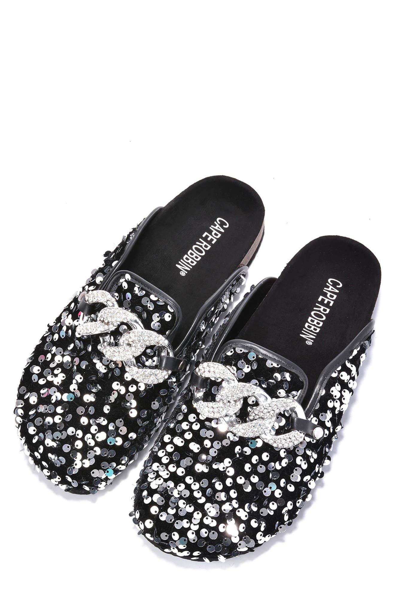 womens sequin slip on shoes