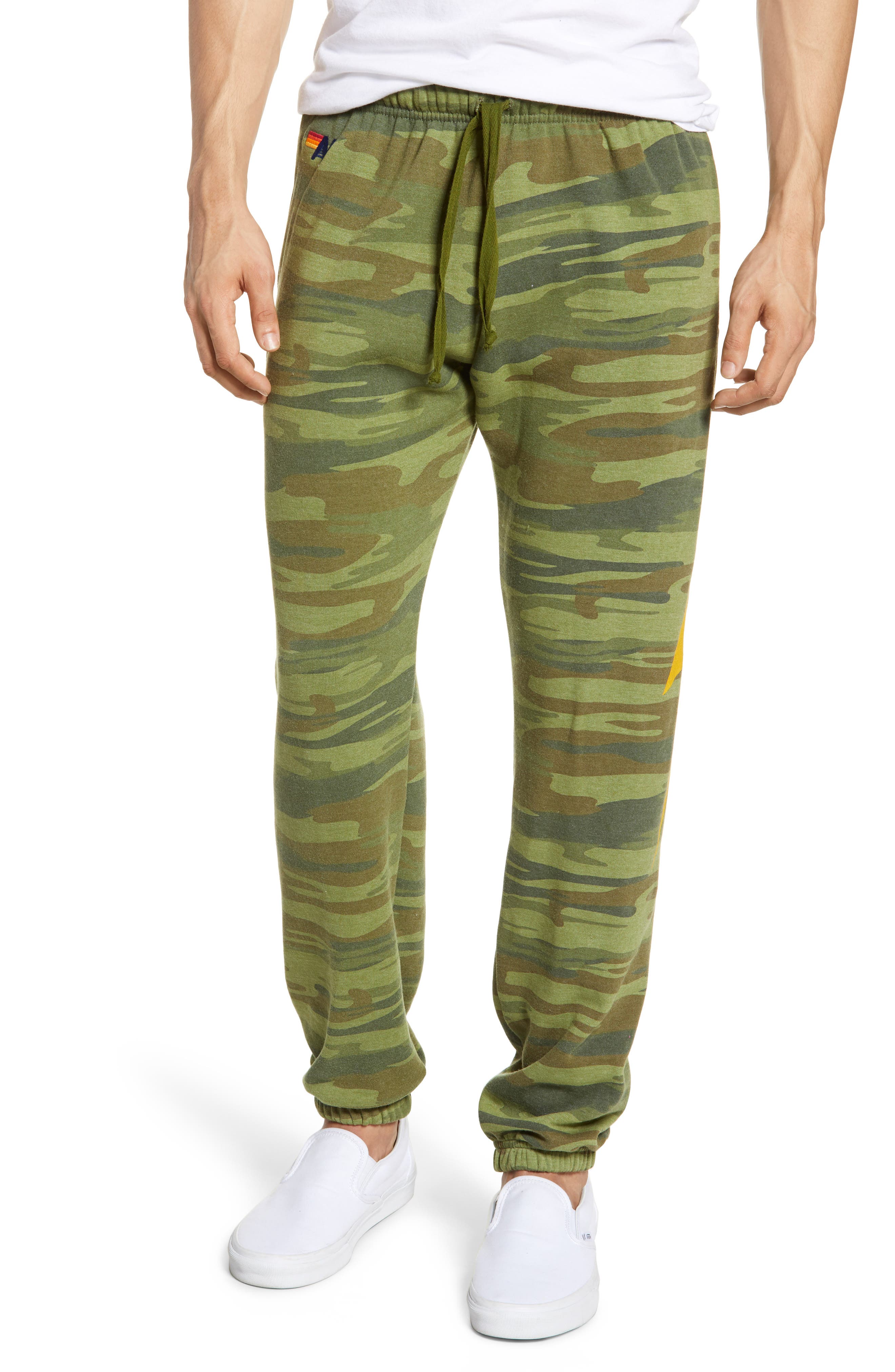Aviator Nation Bolt Slim Fit Sweatpants, Green