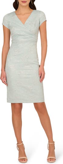 Adrianna Papell Floral Jacquard Sheath Cocktail Dress Nordstrom