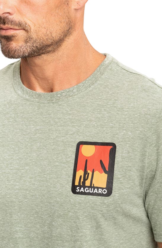 Shop Threads 4 Thought Saguaro Triblend Graphic T-shirt In Cactus