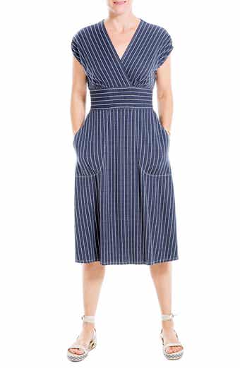 Max studio sales striped maxi dress