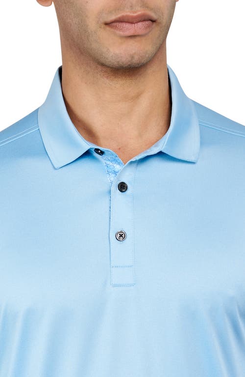 Construct Con.struct Solid Performance Golf Polo In Lt Blue