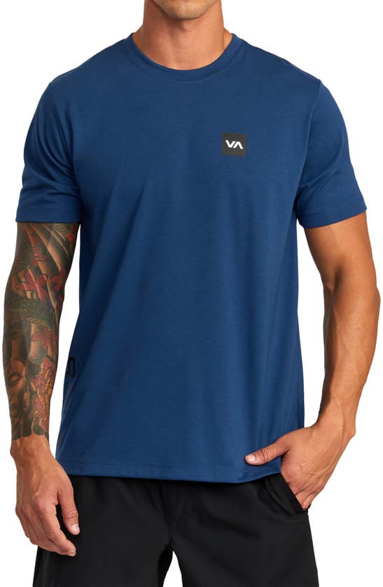 Rvca 2x Performance T-shirt In Army Blue