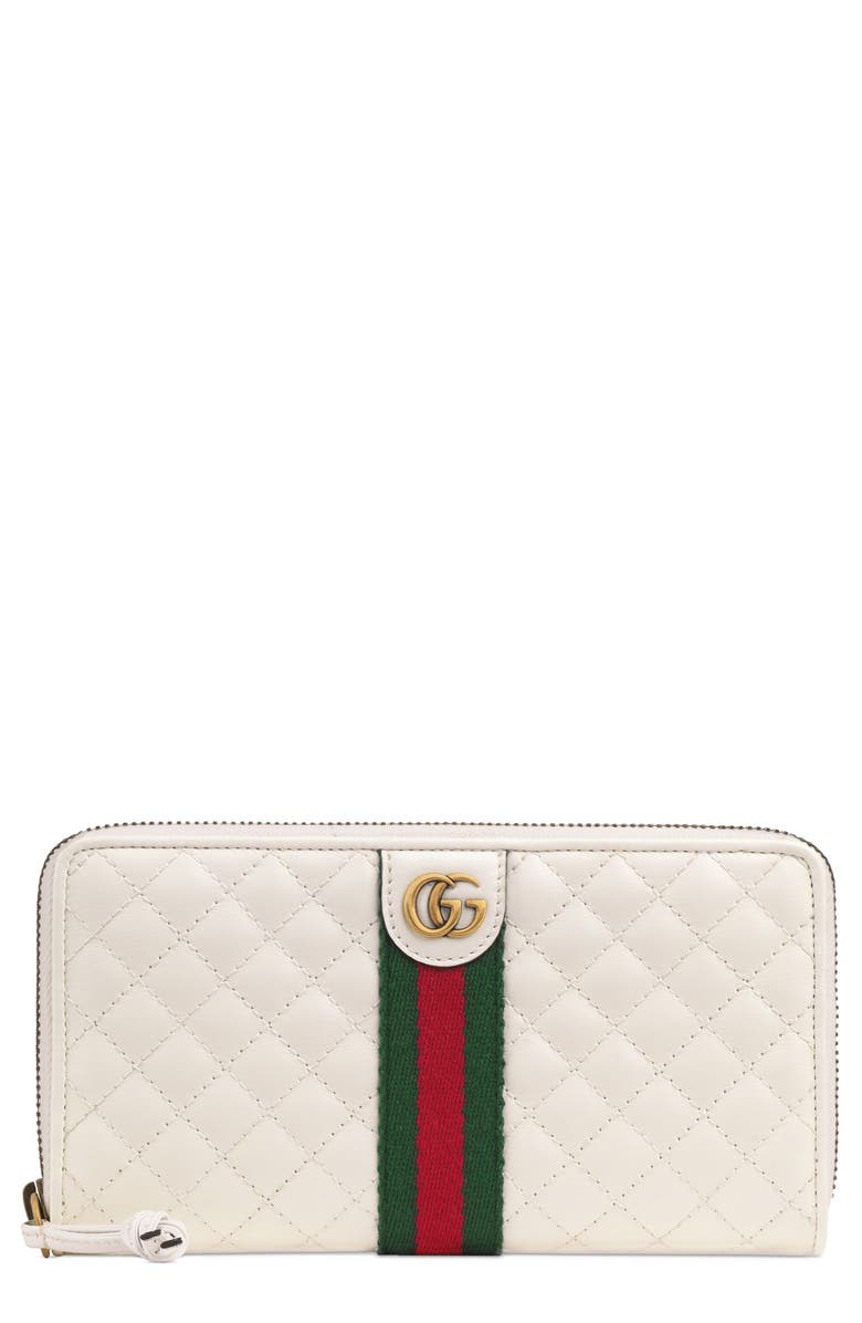 Gucci Quilted Leather Zip Around Continental Wallet | Nordstrom