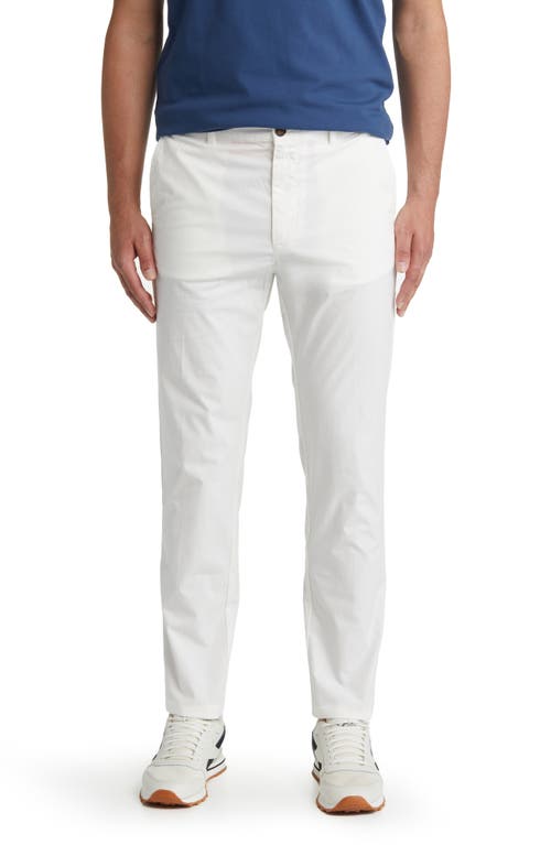 Stretch Cotton Chino Pants in White