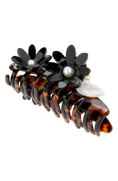 Lele Sadoughi Petunia Claw Hair Clip in Jet at Nordstrom