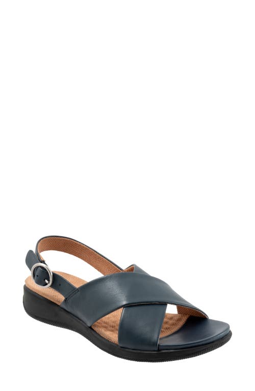 SoftWalk Tillman Slingback Sandal in Navy at Nordstrom, Size 7.5