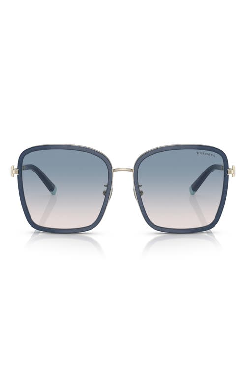 Tiffany & Co. 59mm Gradient Square Sunglasses in Opal Blue at Nordstrom