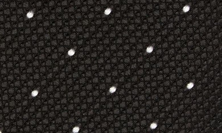 Shop Hugo Boss Dot Print Silk Blend Tie In Black