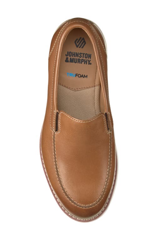 Johnston & Murphy Kids' Upton Venetian Loafer In Tan Full Grain