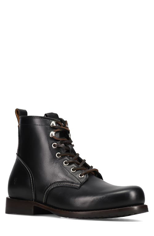 Frye Hudson Lace-up Boot In Black