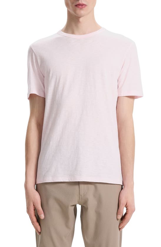 Shop Theory Cosmo Solid Crewneck T-shirt In Pale Pink