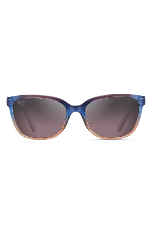 Maui Jim Honi 54mm Polarizedplus2® Cat Eye Sunglasses In Blue