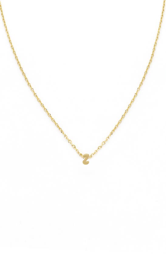Panacea Bubble Initial Necklace In Gold-z