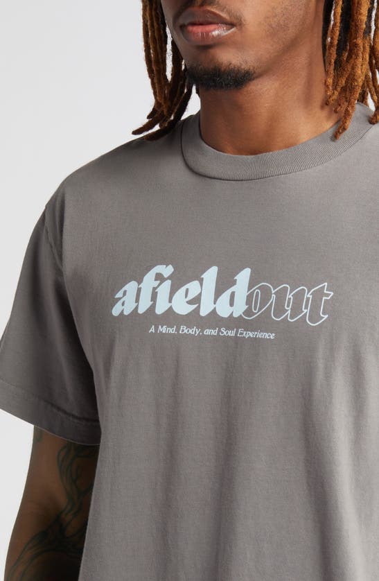 Shop Afield Out Invigorate Cotton Graphic T-shirt In Pepper
