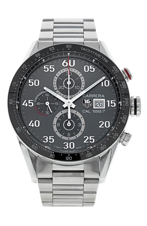 Watchfinder & Co. Tag Heuer  Carrera Chronograph Bracelet Watch, 43mm In White