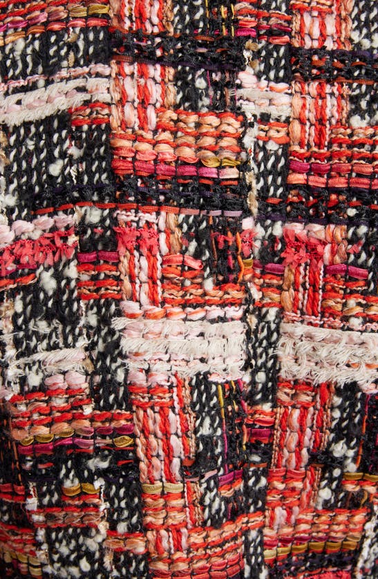 Shop Isabel Marant Djiroy Cap Sleeve Tweed Wrap Top In Shell Pink/ Ecru