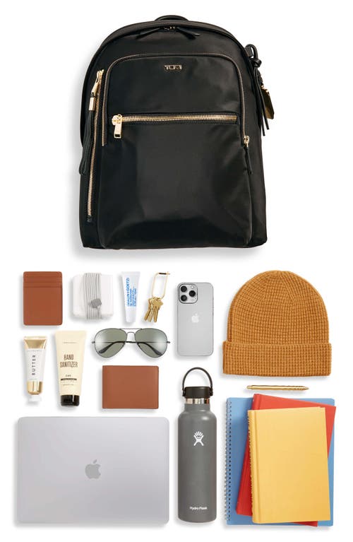 Shop Tumi Halsey Backpack In Black/gold