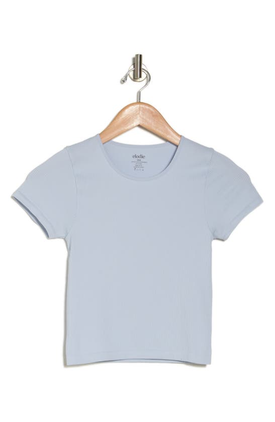 Shop Elodie Short Sleeve Seamless T-shirt In Lt Blue