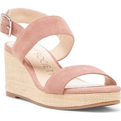 Sole Society Cimme Wedge Sandal, Pink