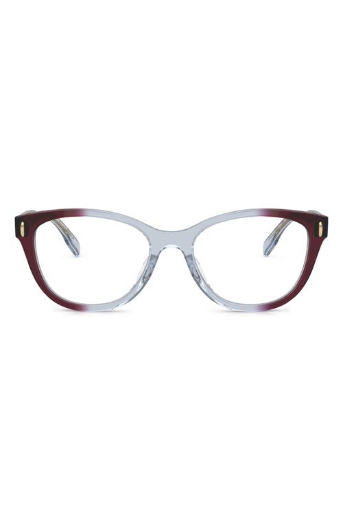 Tory Burch 53mm Pillow Optical Glasses in Burgundy at Nordstrom