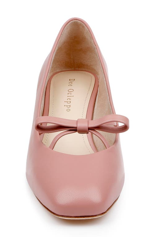 Shop Dee Ocleppo Zion Pump In Blush Leather