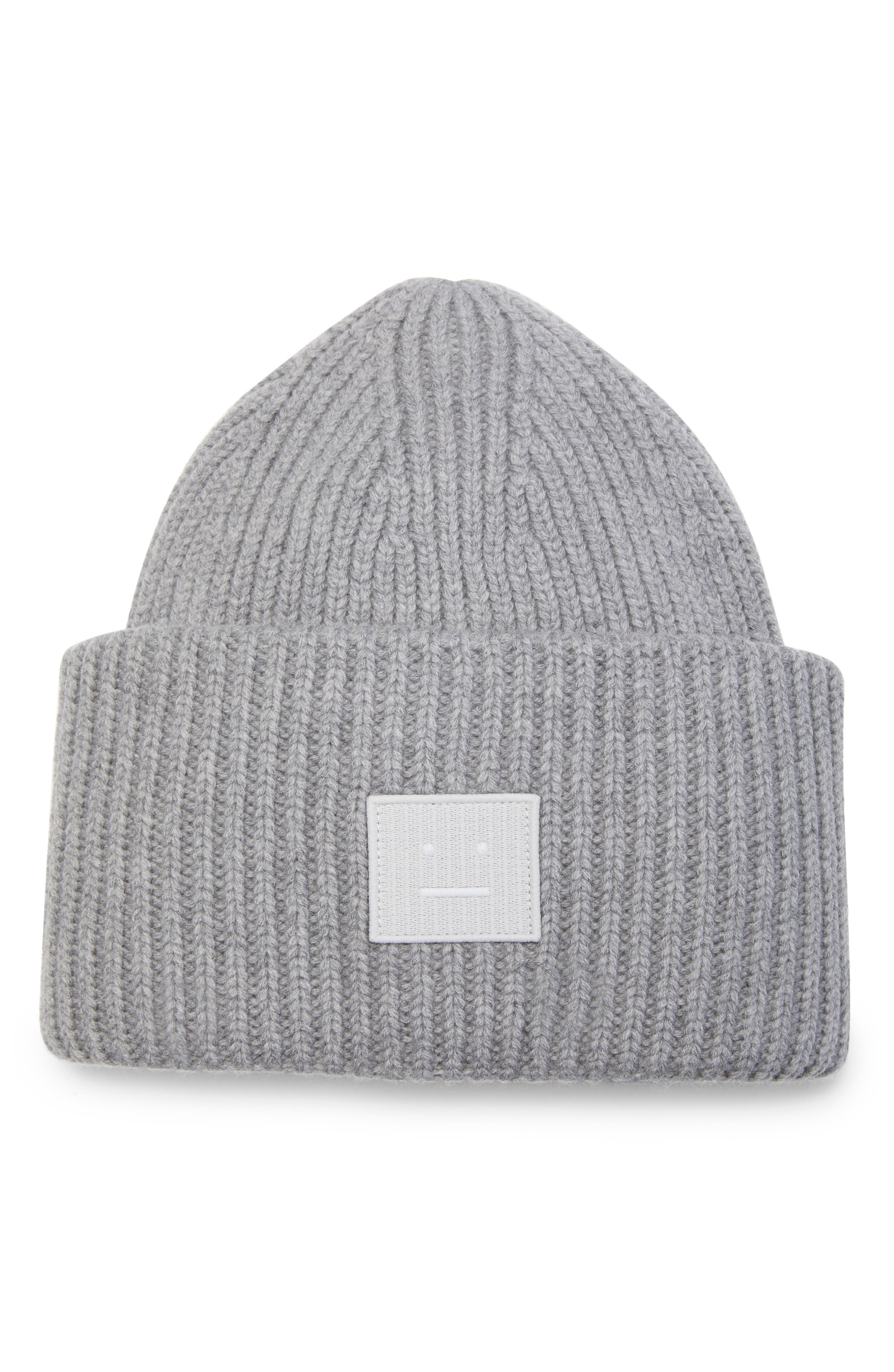 womens grey wool hat