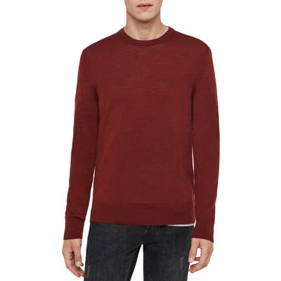 Allsaints Mode Slim Fit Merino Wool Sweater, Red