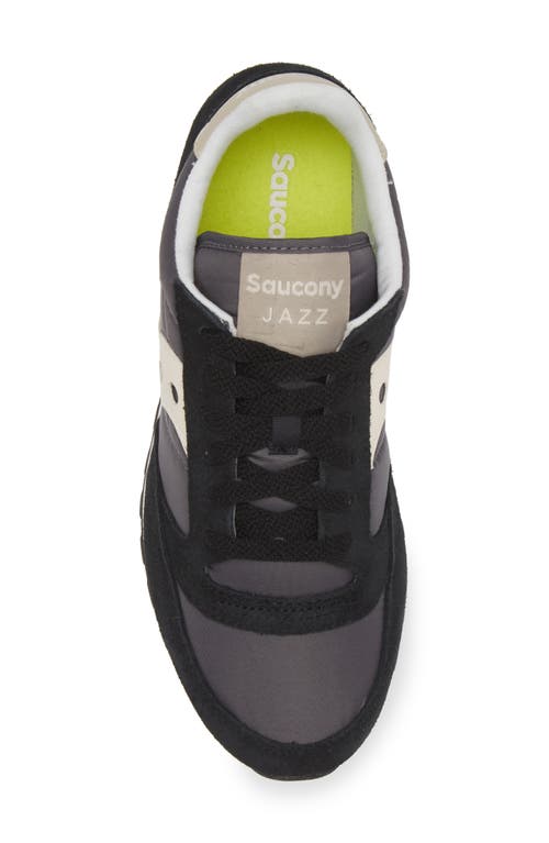 Shop Saucony Jazz Original Sneaker In Black/cream