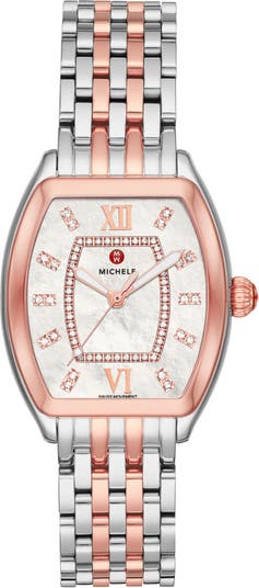 Michele releve diamond clearance watch