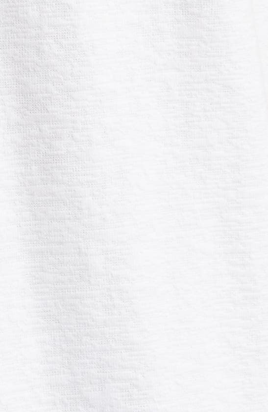 Johnston & Murphy Double Pocket Short Sleeve Knit Button-up Shirt In White